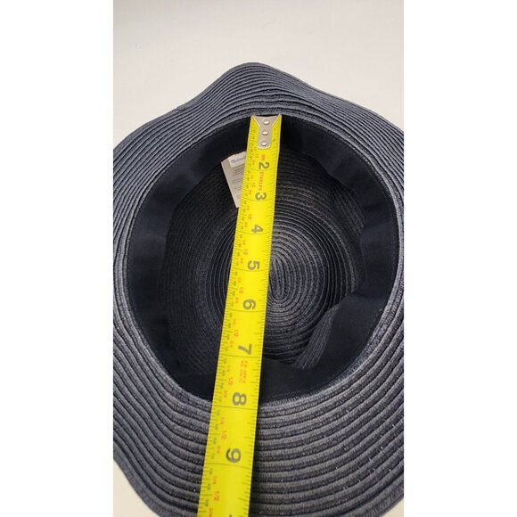 Madewell Packable Fedora Straw Hat Navy M/L - Picture 12 of 12